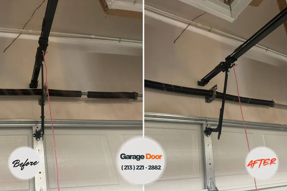 Before and after: garage door repair Leechburg, PA